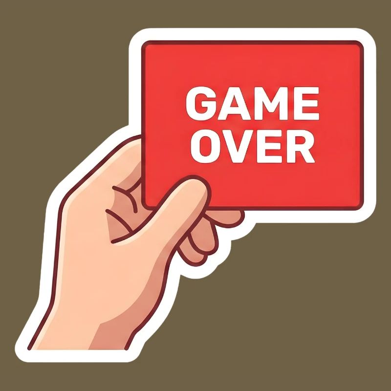 Game Over Retro-Schild