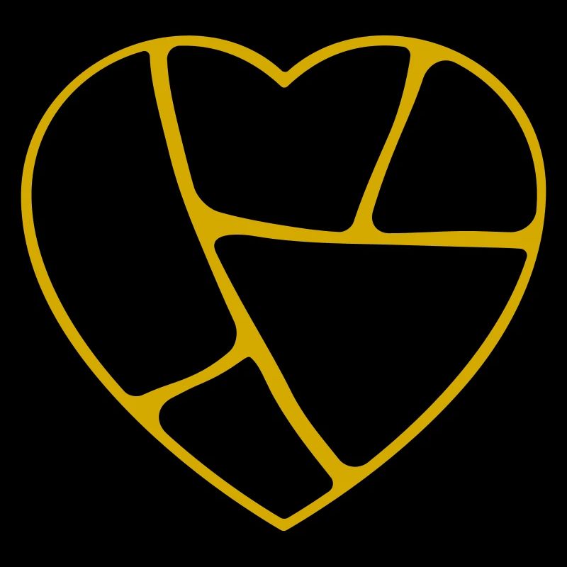 Kintsugi-Herz (hohl)
