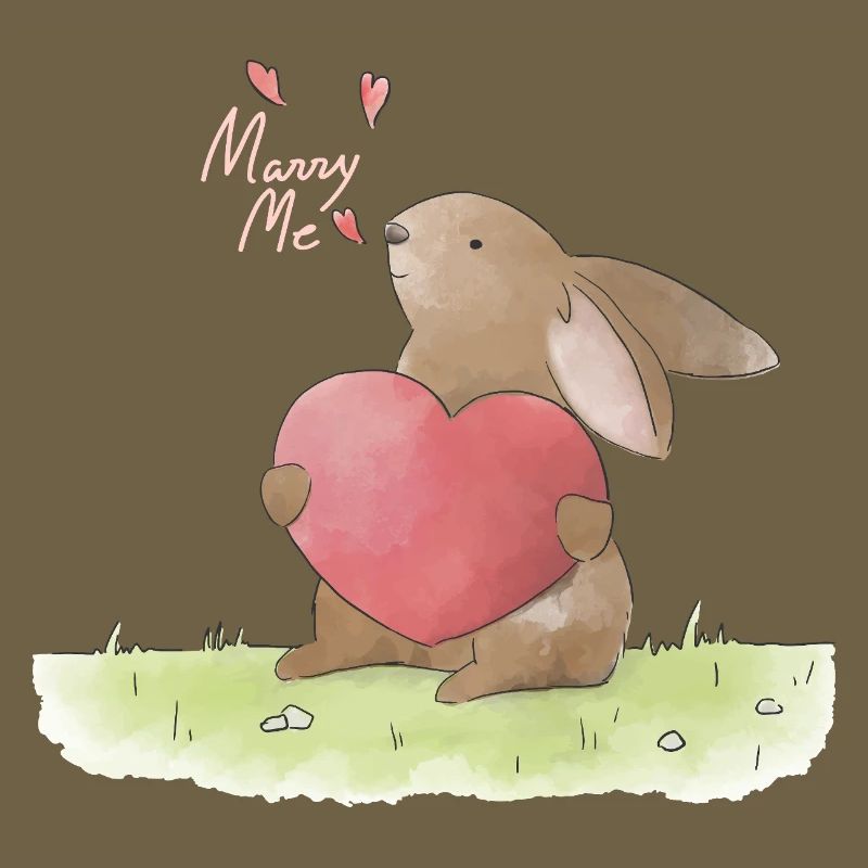 Illustration de demande en mariage : Demande en mariage