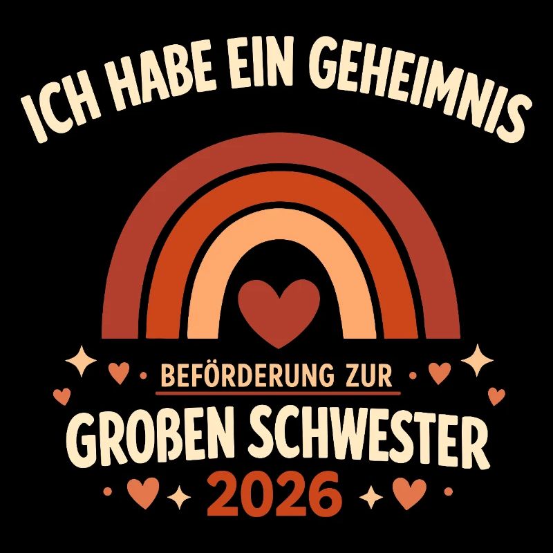 Beförderung zur großen Schwester 2026 Geschenk 