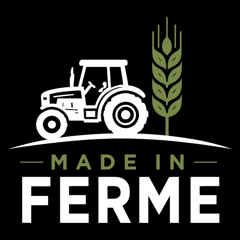 Made in Farm Humor Farming, Tractor, Wheat