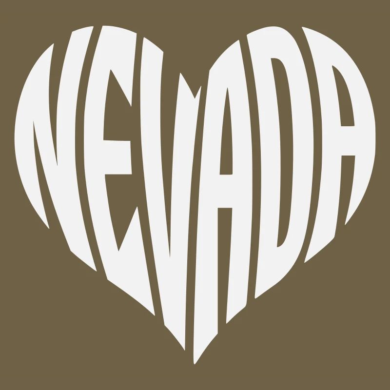 Nevada Heart Typography