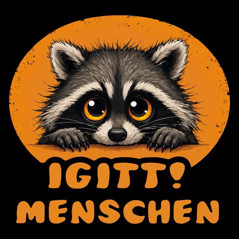 Lustige Igitt ! Menschen Waschbär