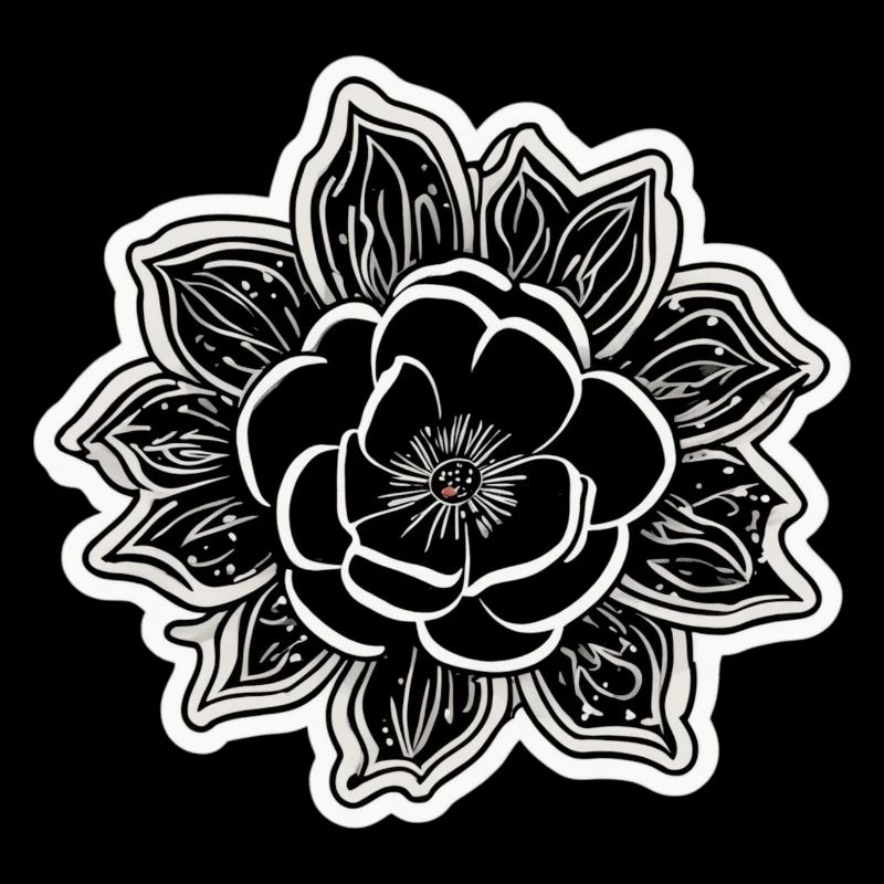 La beauté et le charme d’une fleur monochrome