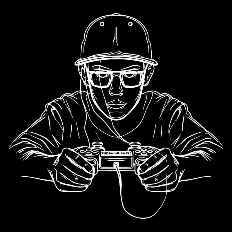 Gamer Skizze