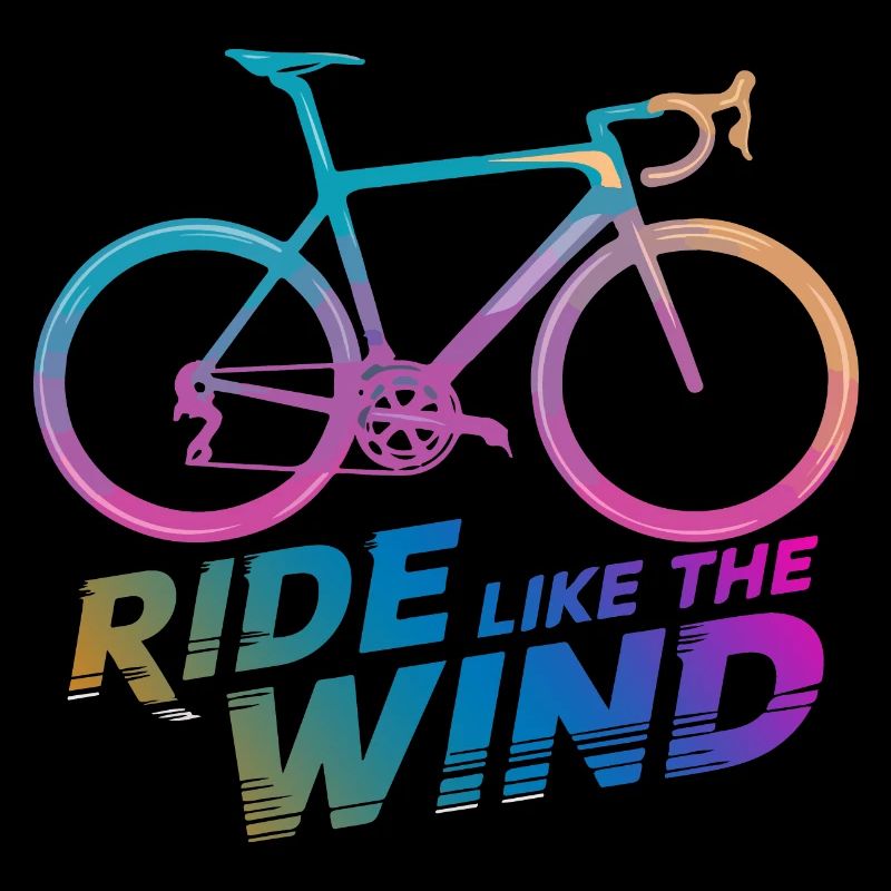 Gradient Bicycle Ride Graphic