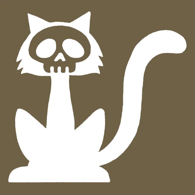 White Cat Skull