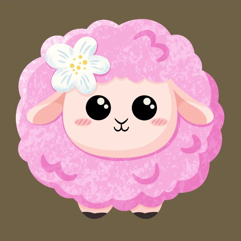 Süßes rosa Schaf