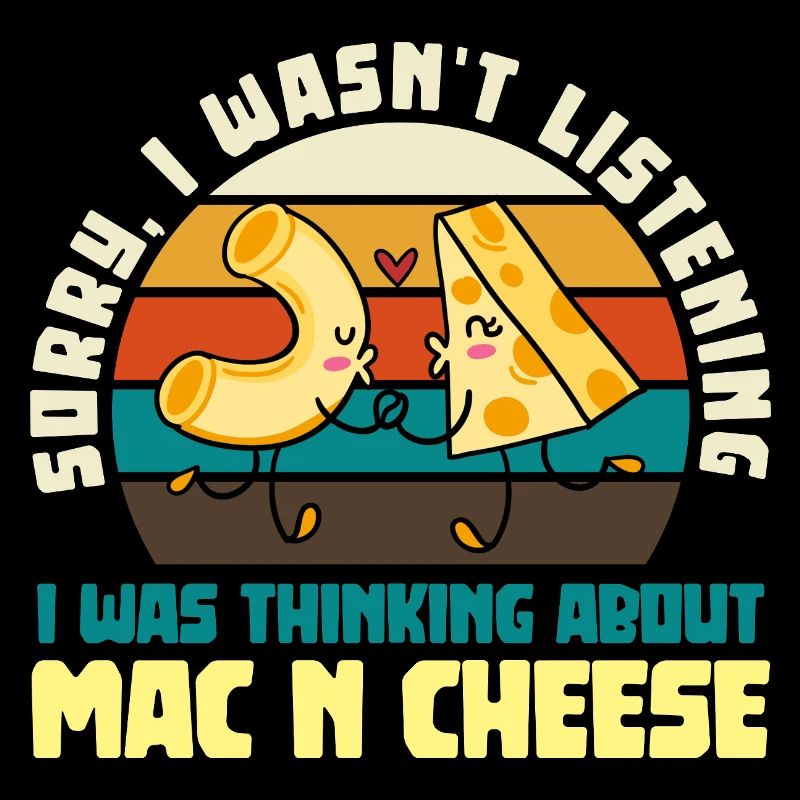 Mac and Cheese Liebes-Pärchen Retro
