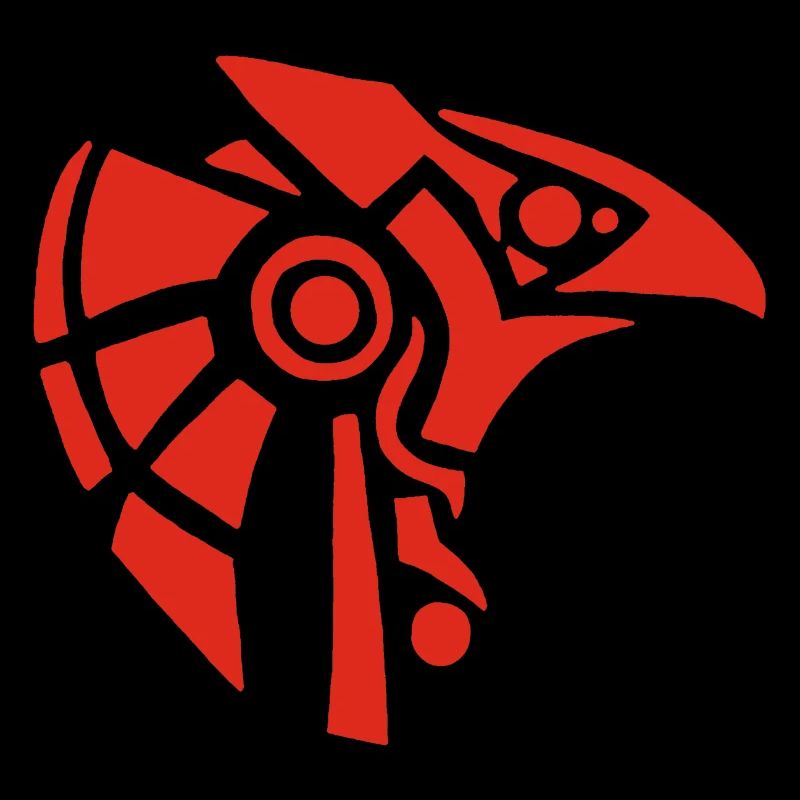 Dieu égyptien Horus (rouge)