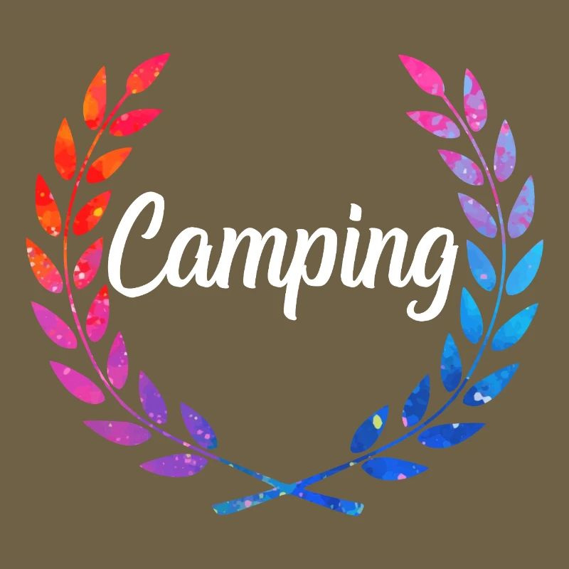 Camping Color Laurel Script