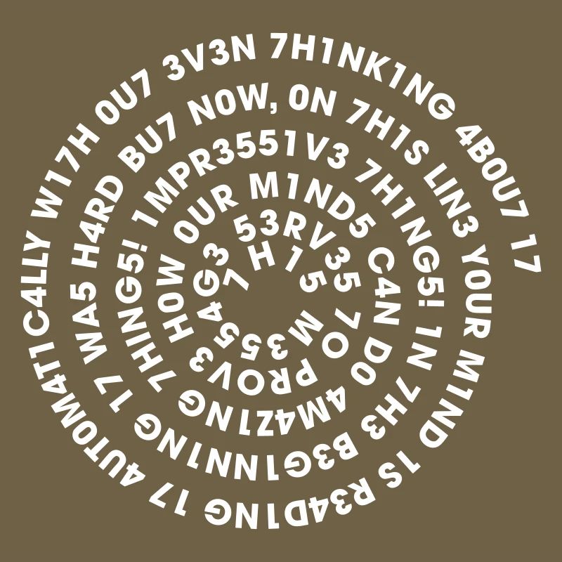 Leetspeak Spirale – Nerd Code 1337 Geek Design