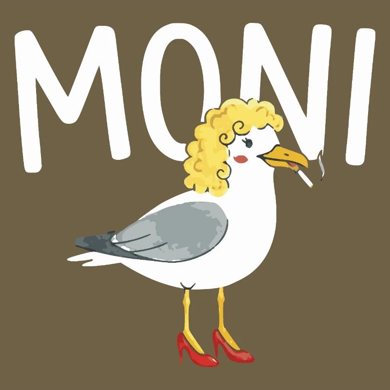 funny seagulls design Moni, Moin Persiflage
