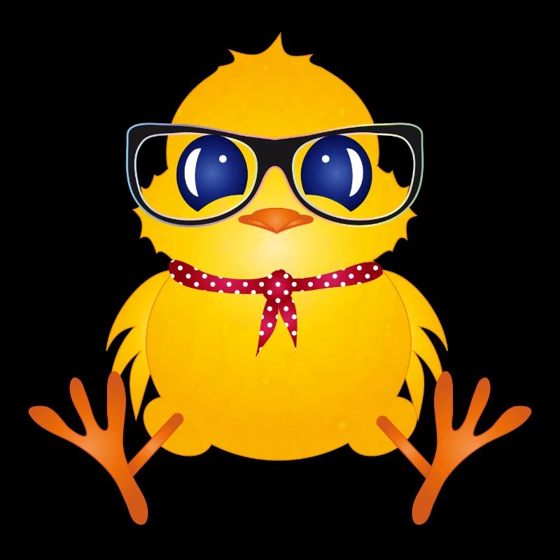 Cute chick with nerd glasses