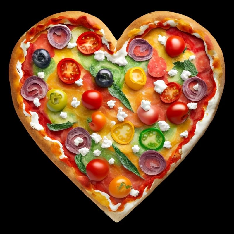 Herzpizza Farbenvielfalt