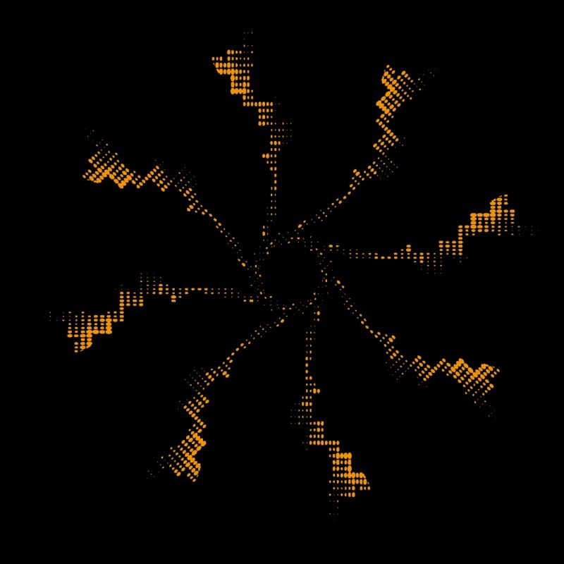 Pixel de feux d’artifice Éolienne gyroscopique