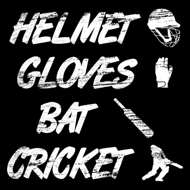 Helmet Gloves Bat Cricket