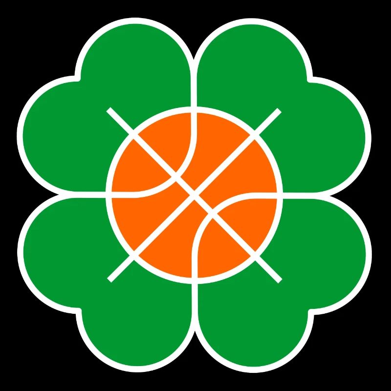 Fleur de basket-ball - Feuille de trèfle
