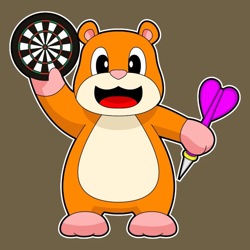 Cible de fléchettes de hamster