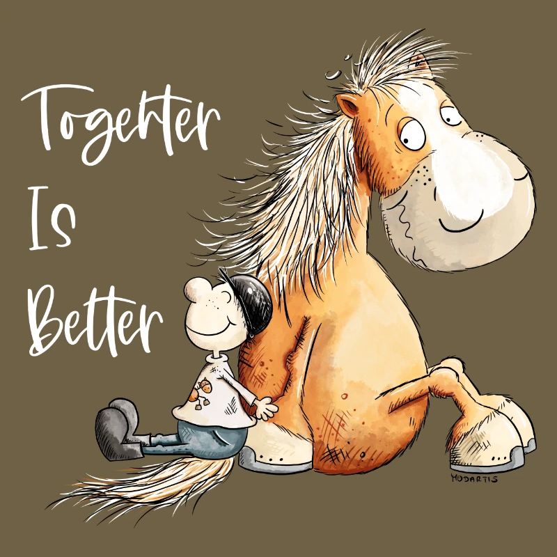 Together Is Better Pferde Pferdefreund Geschenk