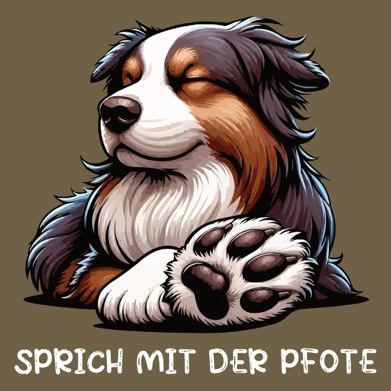 Sprich mit der Pfote Australian Shepherd Aussie 