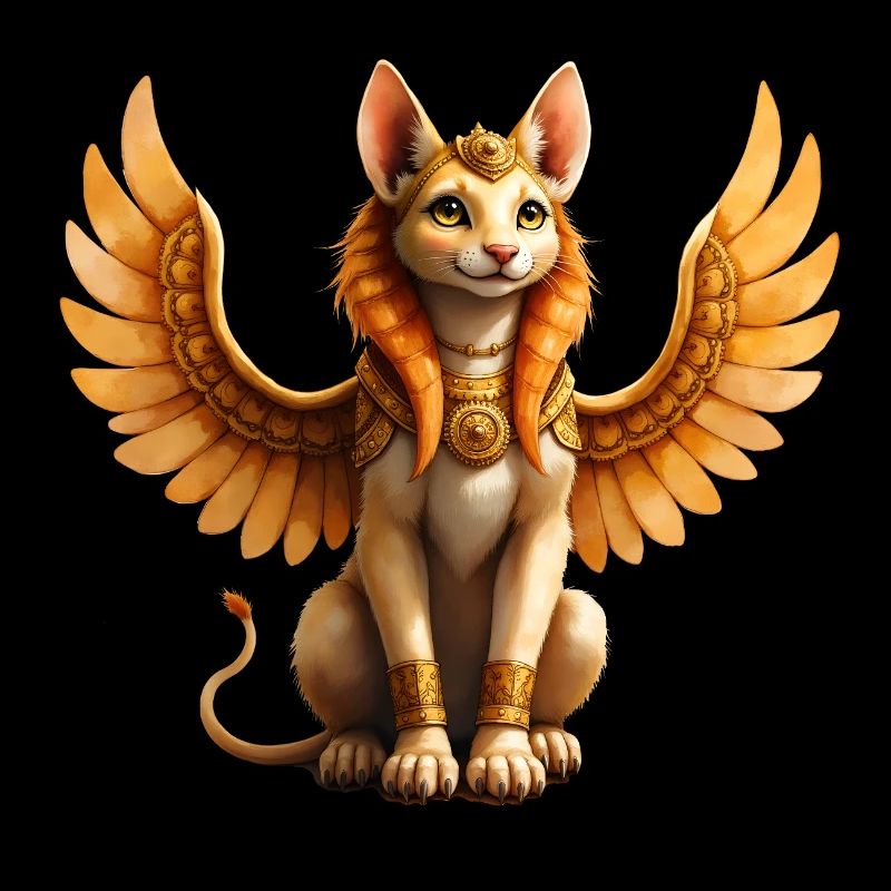 Golden Winged Cat