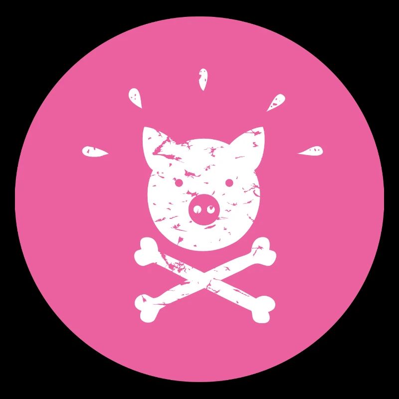 Le joyeux Roger Cochon Pirate Cochon Chanceux