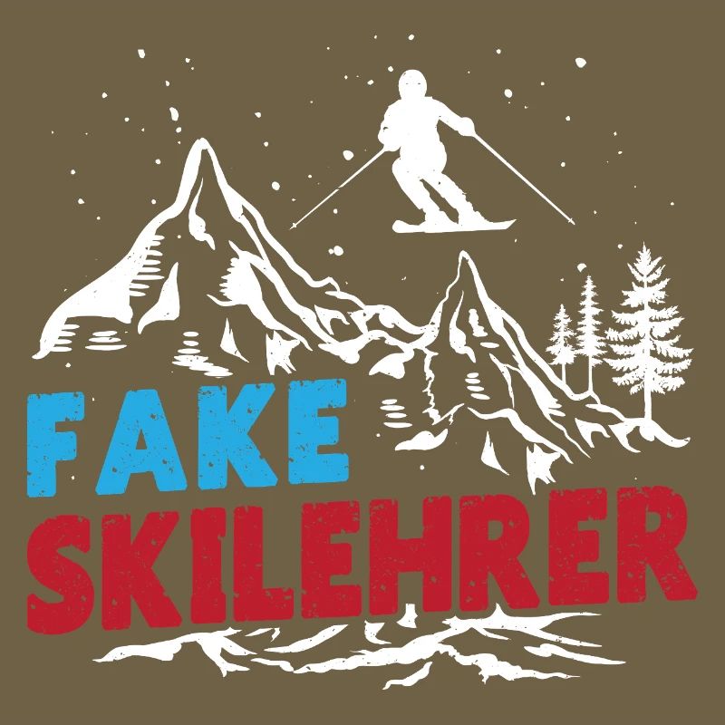 Ski Instructor FAKE SKI INSTRUCTOR Skiing Funny