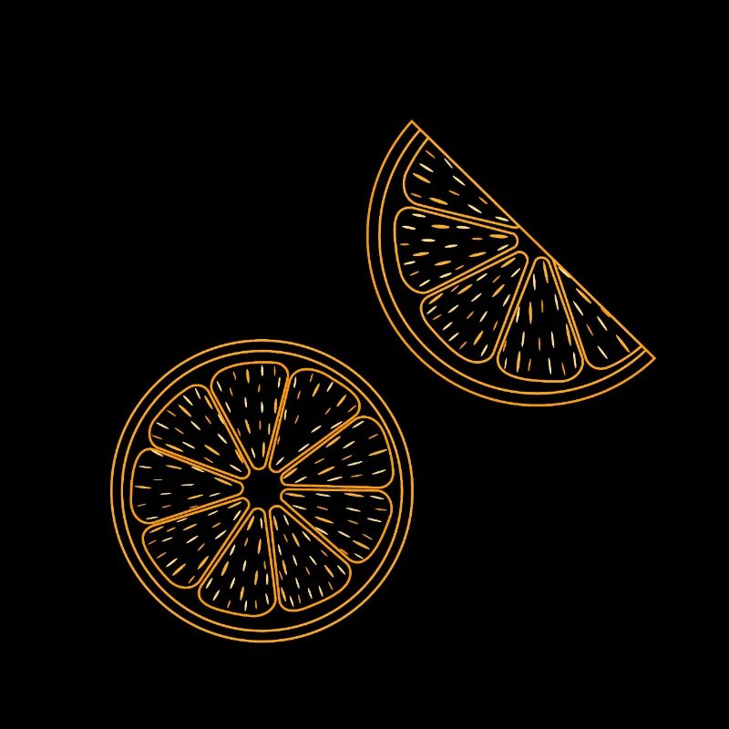 Orange Slice Retro Citrus Summer Aesthetic