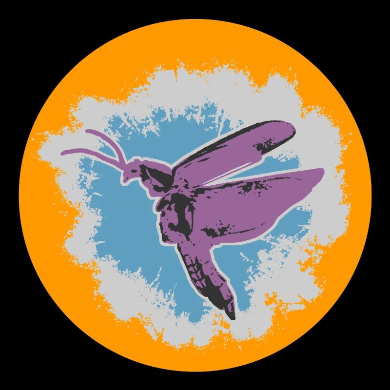 Illustration de papillon avec des accents pastel