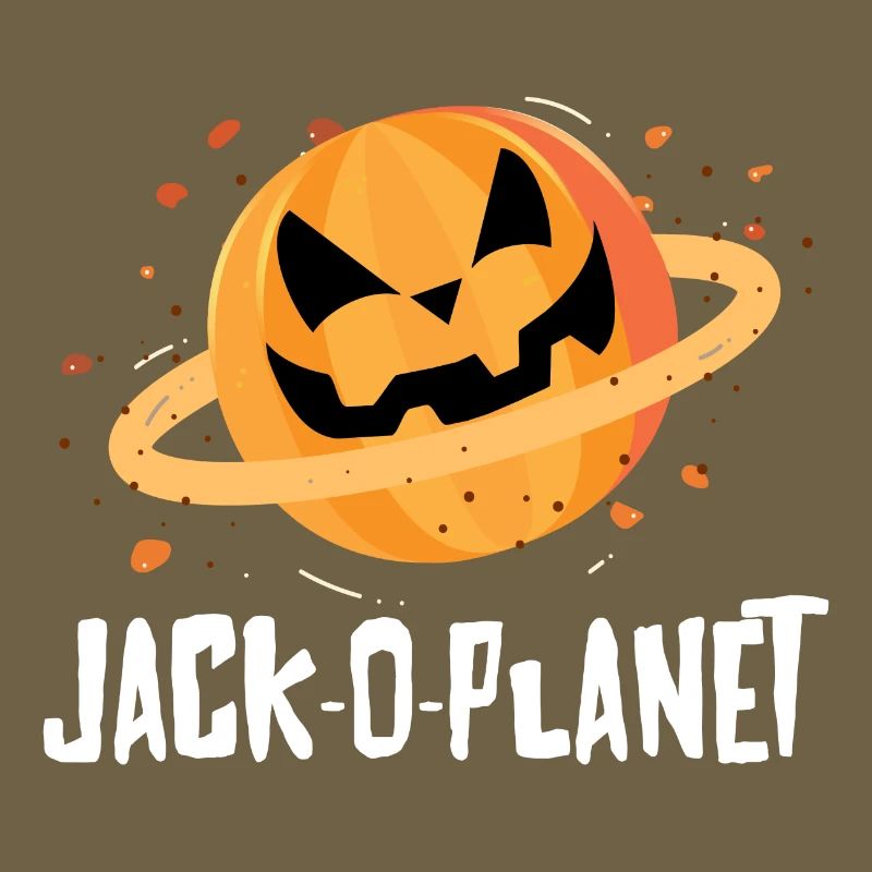 Halloween Pumpkin Face Jack-O-Planet