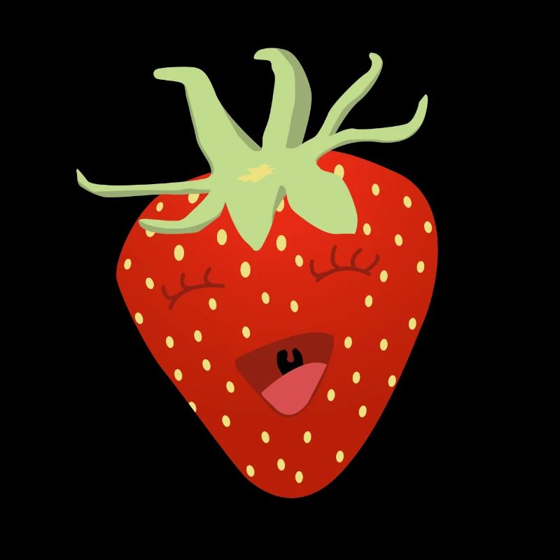 Giggling Strawberry Cartoon