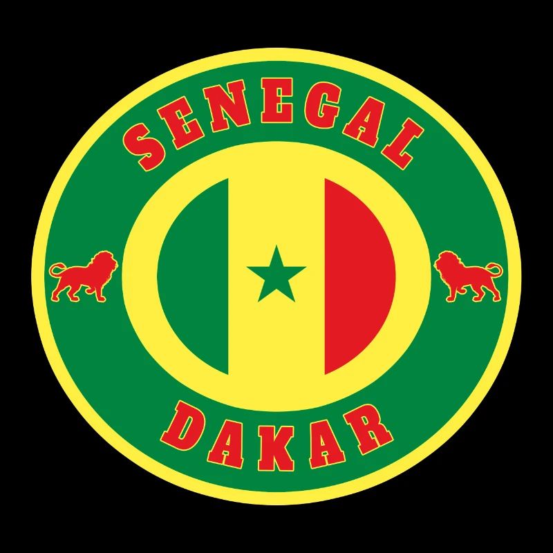 Sénégal Dakar / Cadeau Lion drapeau Afrique État