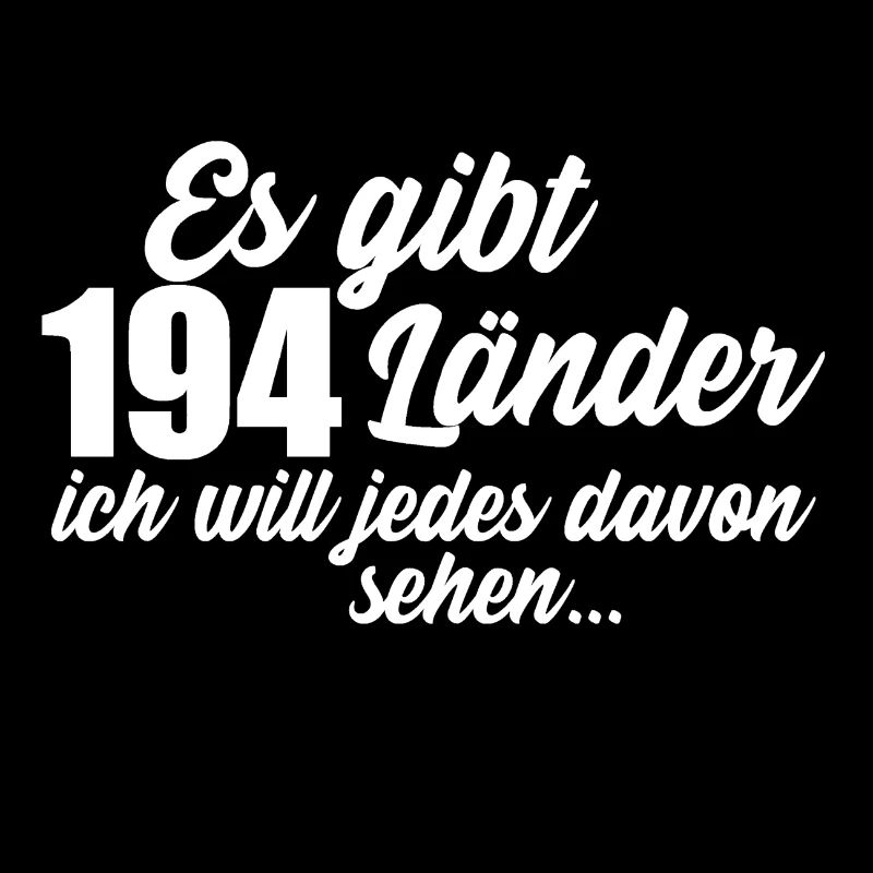 Es gibt 194 Laender white