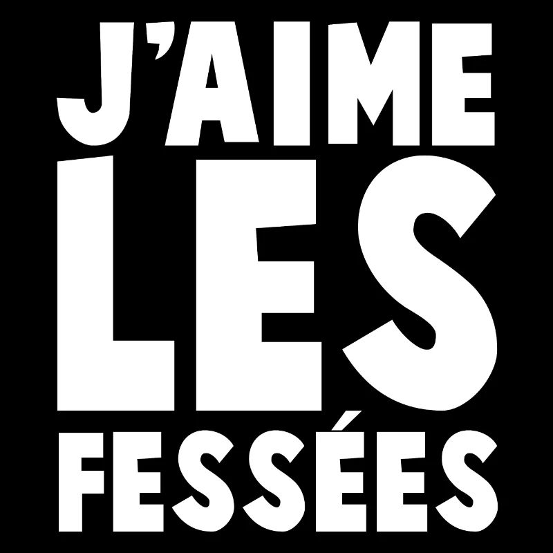Design Typographique J'aime Les Fessées