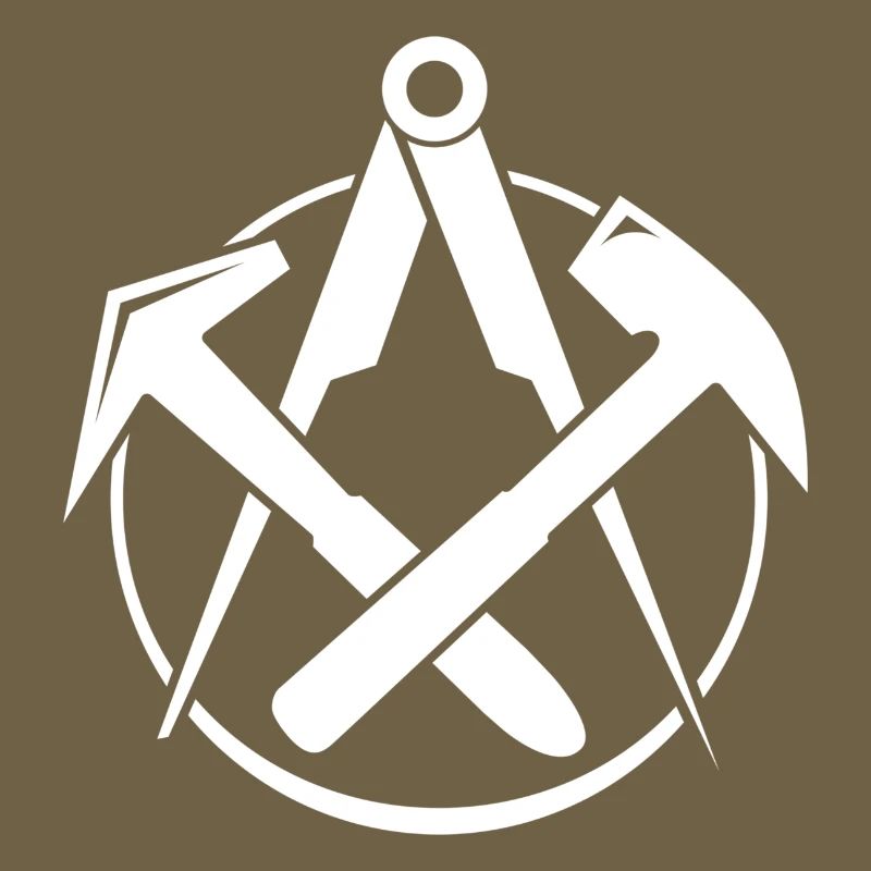 Roofing Logo - White