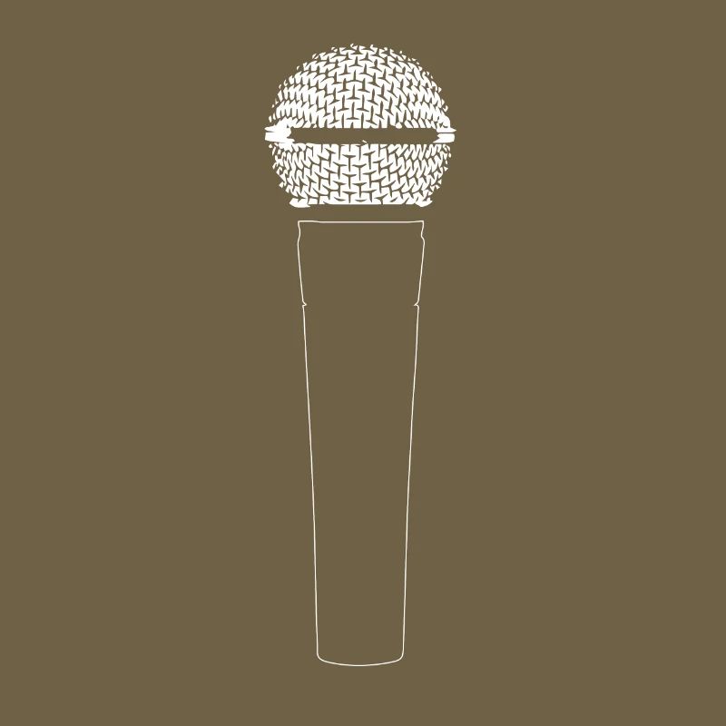 Conception de la silhouette du microphone