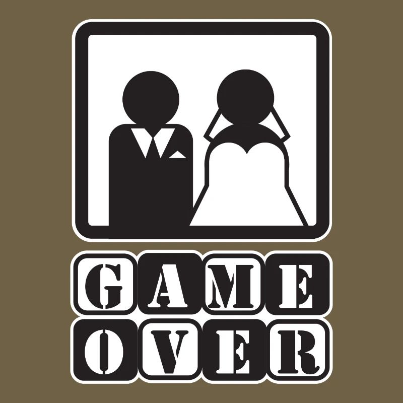 Junggesellenabschied Junggesellin Game Over Spruch