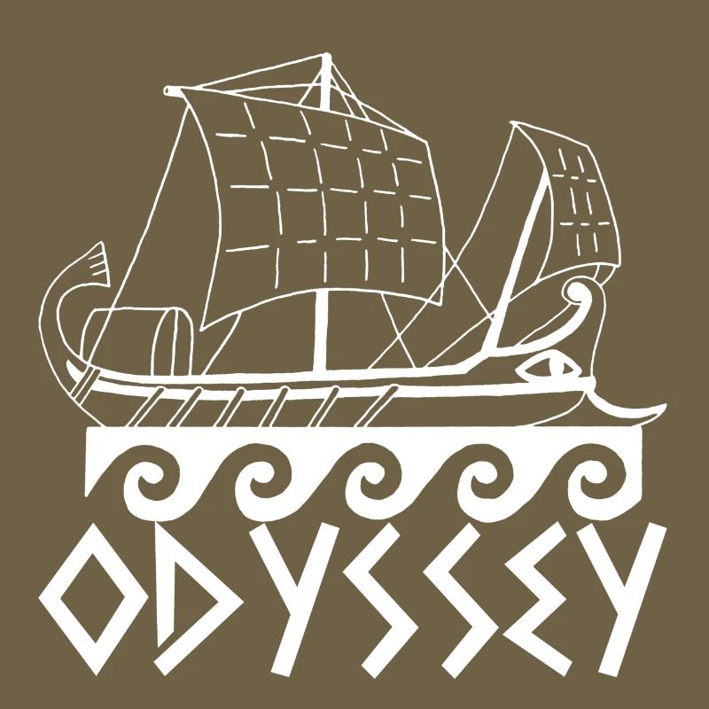 Bateau et odyssée (blanc)
