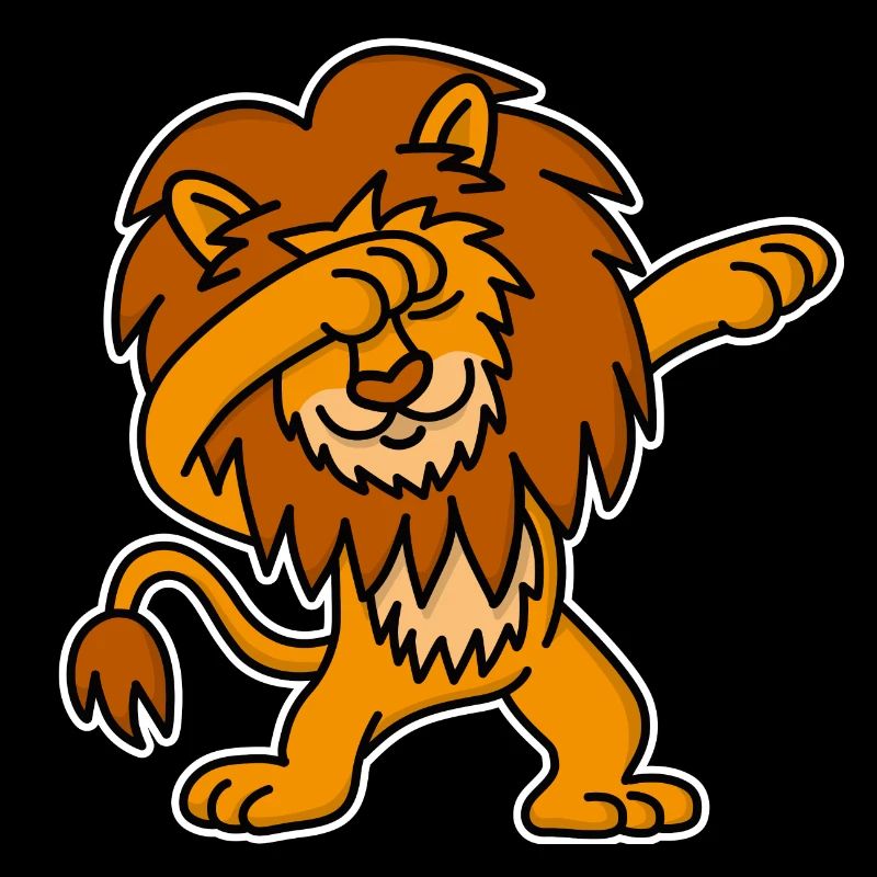 Dab dabbing dabbin' lion dance funny kids gift