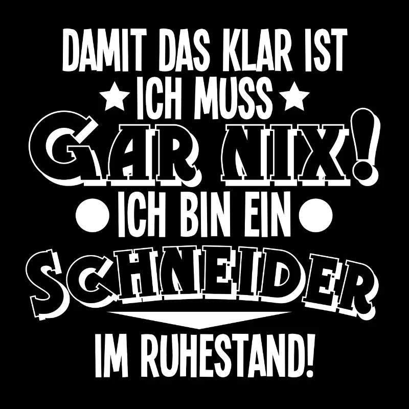Schneider Rentner Ruhestand