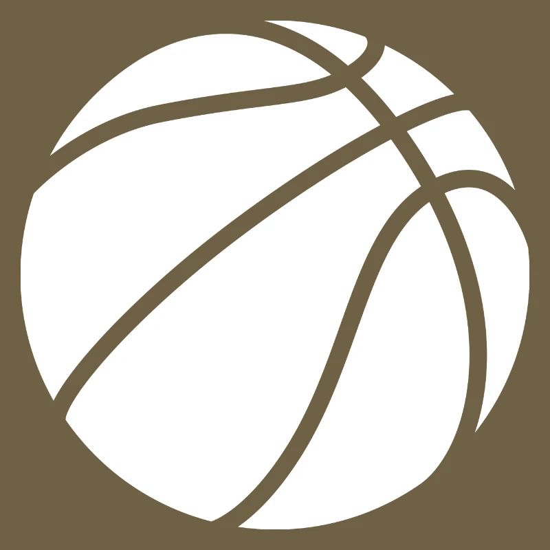 Basketball Logo weiß