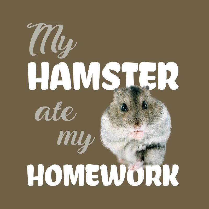 Devoirs de hamster drôle disant