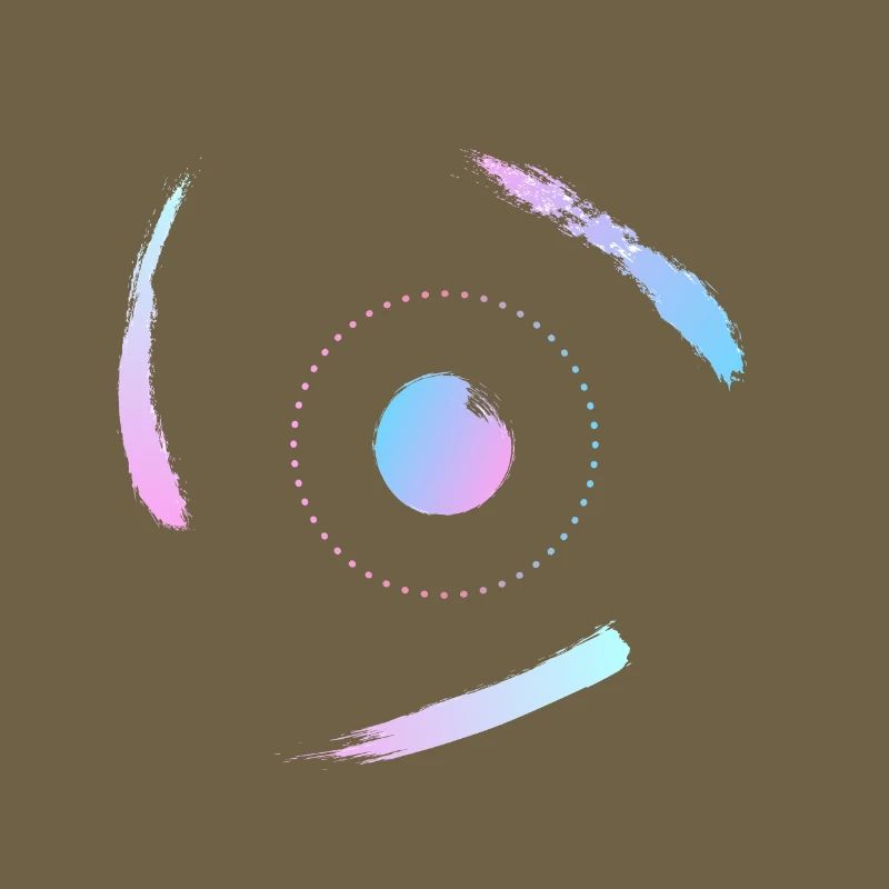 Electrons orbiting the atom