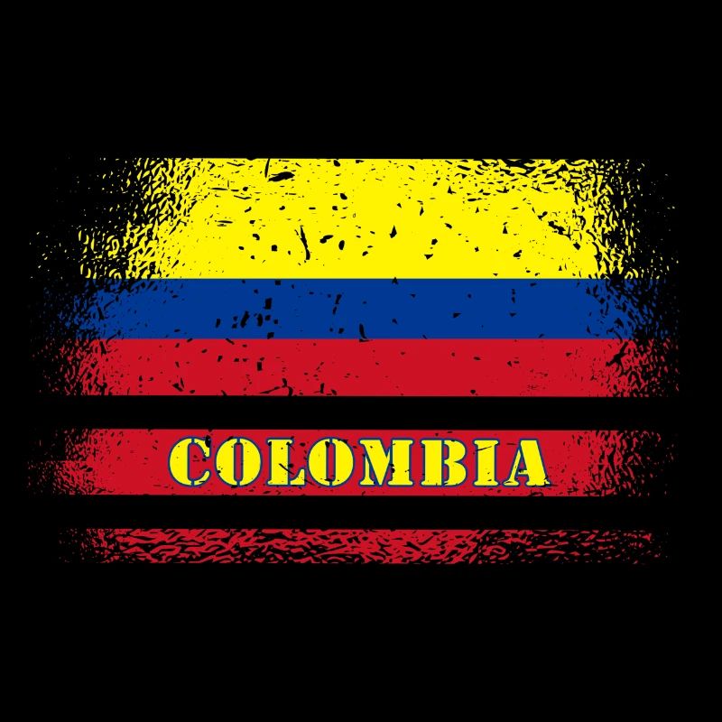 Colombia vintage flag / gift idea