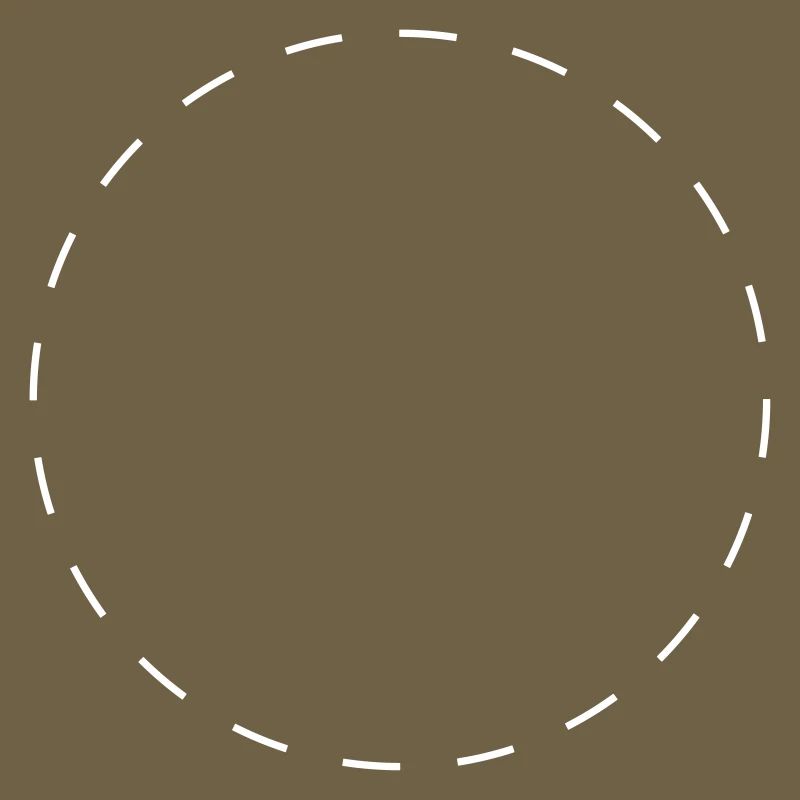 Circle dashed white | Vectorgraphic