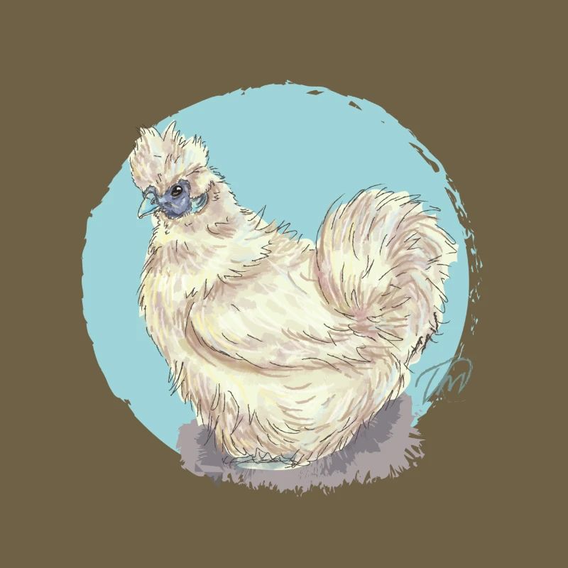 White silk hen