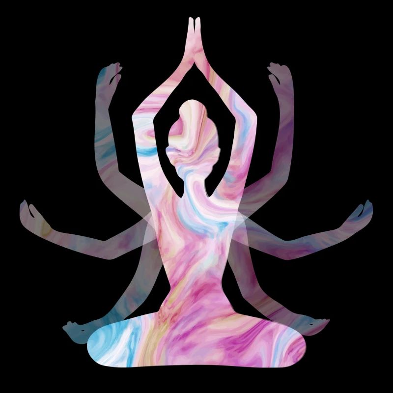 Spirituelles Yoga-Mädchen