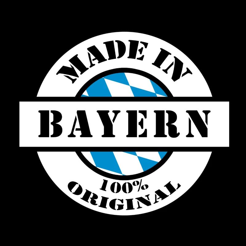 MADE IN BAYERN geboren in Geburtsort Geschenk