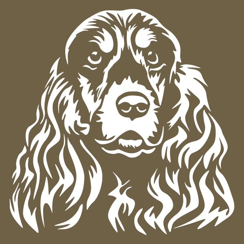 Cocker Spaniel Head "Black Edition"